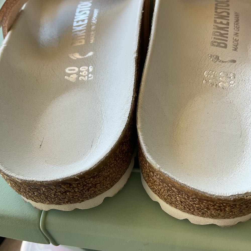 Anthropologie Birkenstock Yao Metallic Sandals 40 - Picture 9 of 15